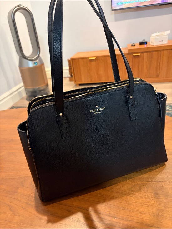 kate spade Handbags - Kate Spade Pebbled Leather Black Grand Street Lydia Large Shoulder Bag